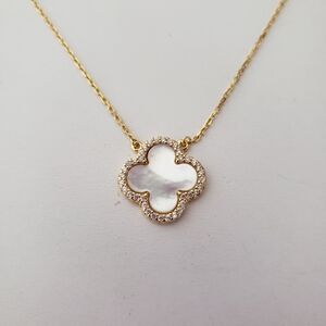 Rachel Zoe Sterling Silver Clover Necklace